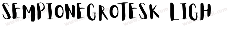 SempioneGrotesk Ligh字体转换